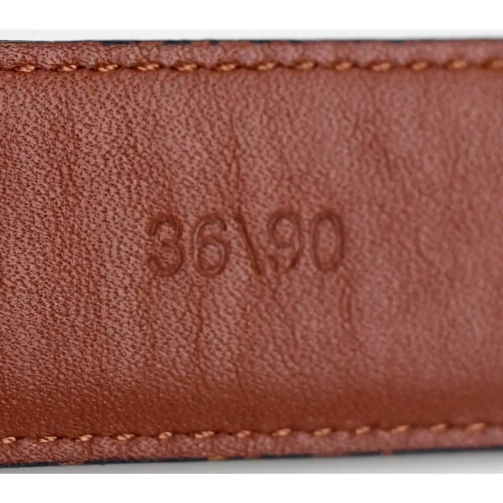 Haggar BLACK GENUINE LEATHER 1 1/8